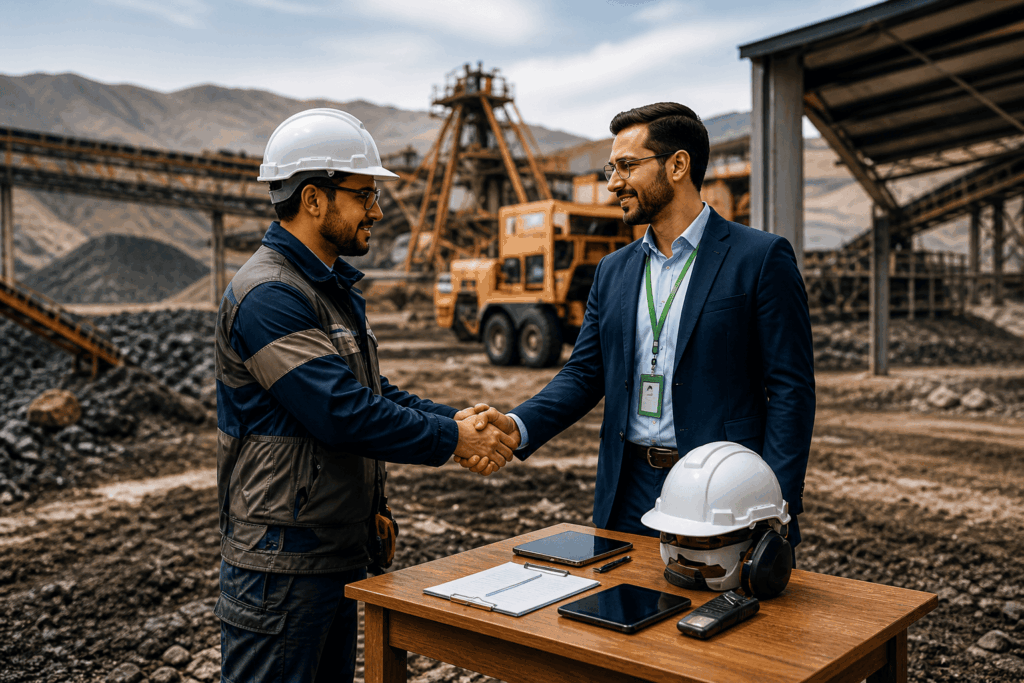 inspección en terreno en operaciones industriales